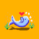 Colorful fishes pixel