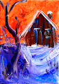 EJ Gold Acrylic Landscapes