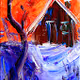 EJ Gold Acrylic Landscapes