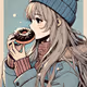 Winter Donut Girl