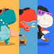 Dinosaur gangs.