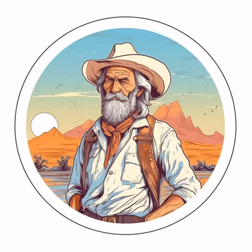 OLD SAILOR IN THE DESERT