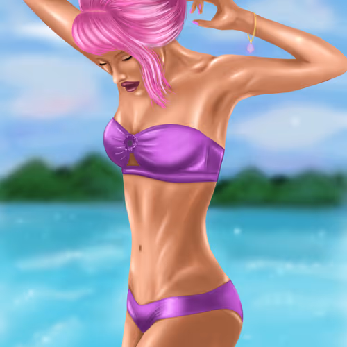 Girls on the beach