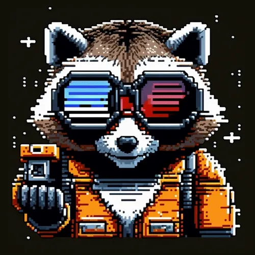 8 BIT CRYPTO RACCOON