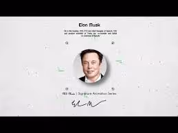 Elon Musk Signature - old