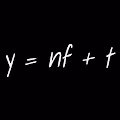 y = nf + t