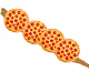 Pizzas on stick