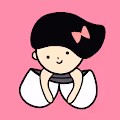 a little girl with her collars