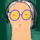 woman with glasses