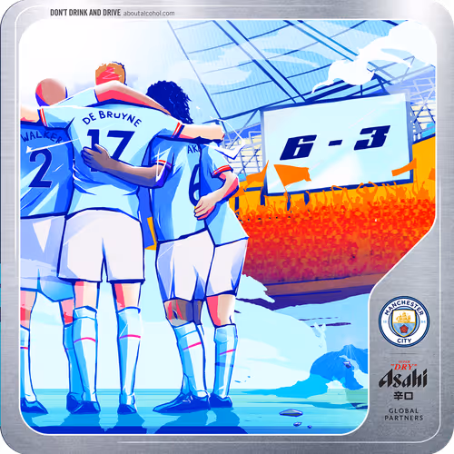 Brewed for Treble Success by Asahi Super Dry x Man City