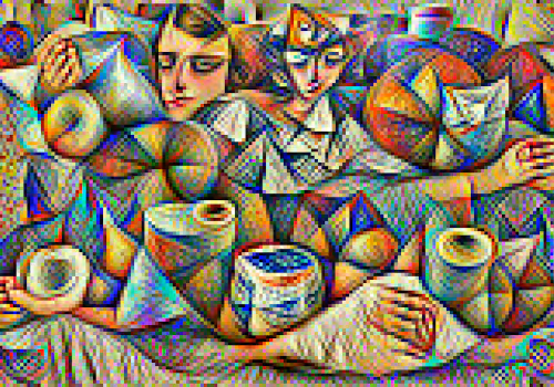 AI Art Imitating Pablo Picasso Inspired By The Great Alfred Prufrock Poem - Genesis Edition