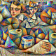 AI Art Imitating Pablo Picasso Inspired By The Great Alfred Prufrock Poem - Genesis Edition