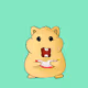 Hamsters eat