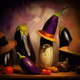 Eggplants posing