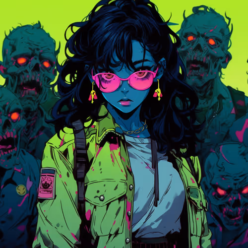 Undying Love: A Collection of Zombie Waifu Skull Artworks