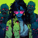 Undying Love: A Collection of Zombie Waifu Skull Artworks