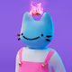 3D Cool Cat by Yuwa23