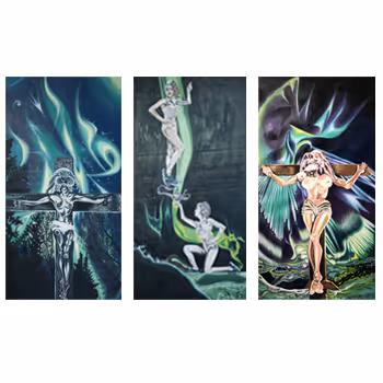 The Katya Kan Epiphany Wenut Canvas Painted Collection