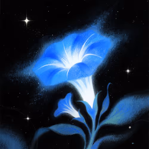 Blue love star