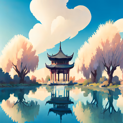 Pavilion Tree Lake