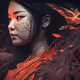 Girl with birds