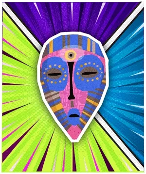 African Tribal Face Masks