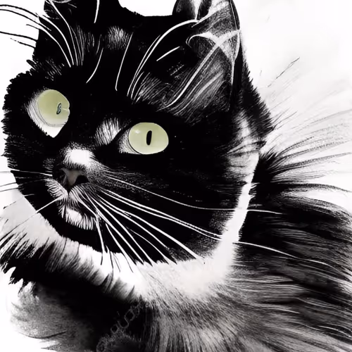 Black/White Cats - old