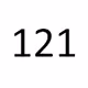 121 pixels