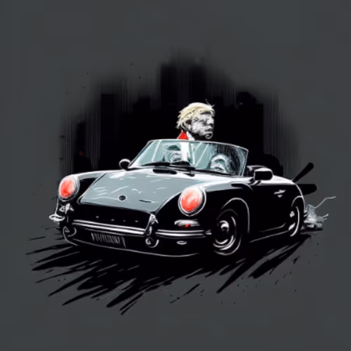 Trumps Porsche by Banksy