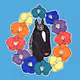 Manica of blue