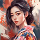 Japanese Ladies of AI art