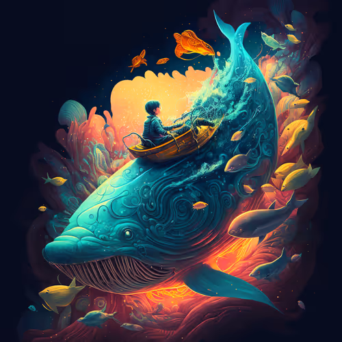 Out of the world, Into the sea.