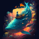 Out of the world, Into the sea.