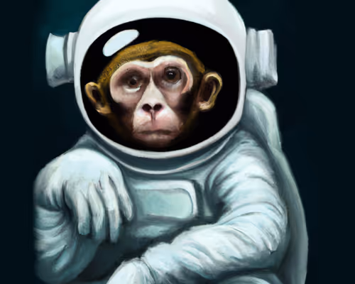 Monkey Astronaut Collection meets Famous Painters