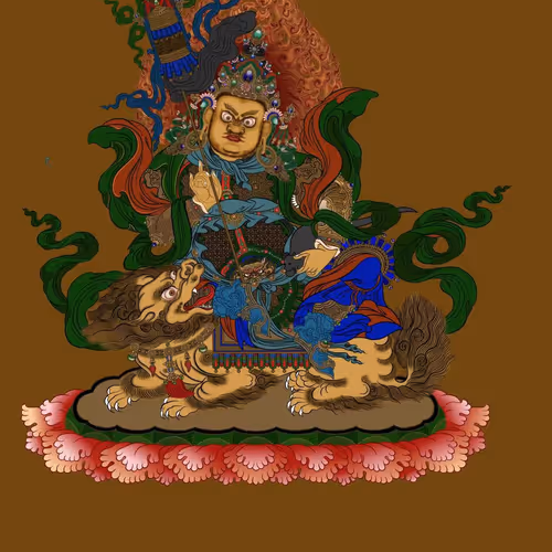 Oriental thangka