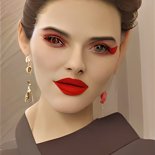 Woman who loves red - old