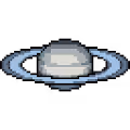 Pixel Solar System Planets & Others, 25 only.