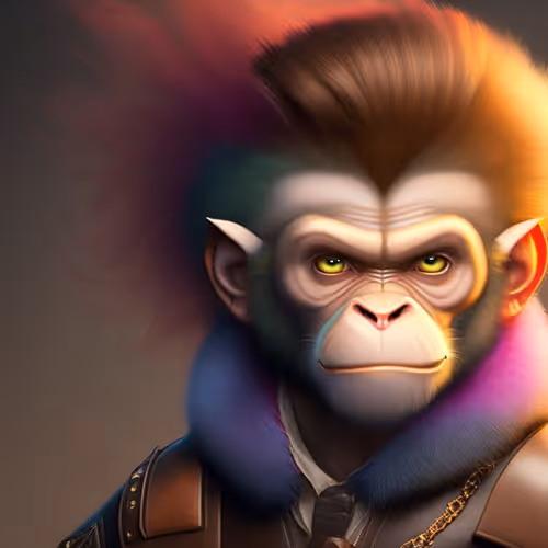 punk monkey art