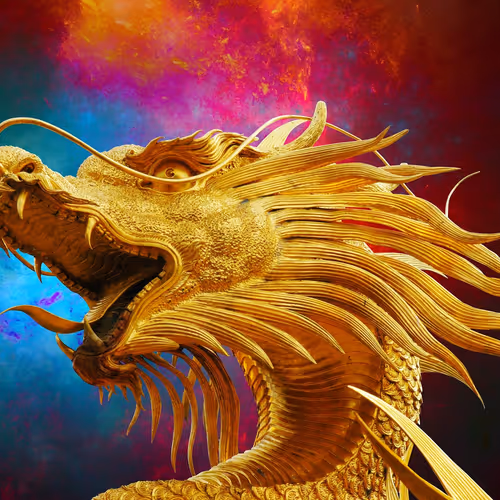 3d made dragons - old