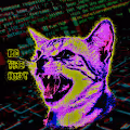 Digital Glitch Cat