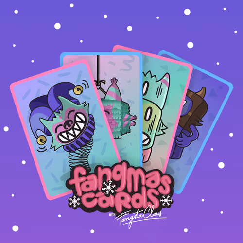 Fangmas Cards