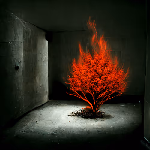 Dark Cement Room