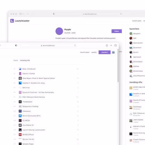 Launchcaster Trending NFTs