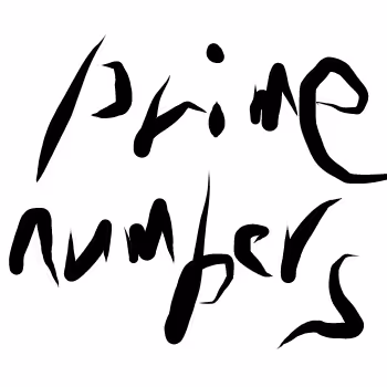 Prime numbers handwriting