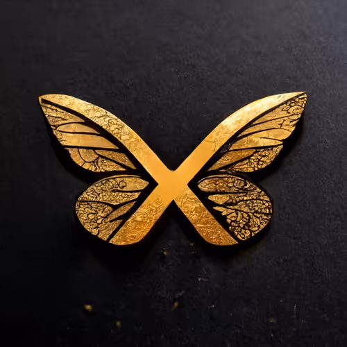 Golden X Butterflies