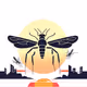 Mosquitoes at twilight