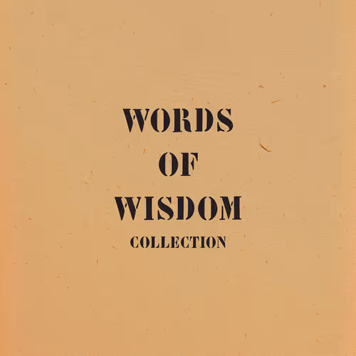 Words of Wisdom Typographic Art - old V2