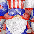 4th July USA-Independence Day-Gnome - old