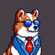 whats da dog doing
