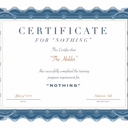 Still Not Certified